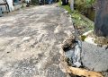 Jalan Cor Beton Kelurahan Tratim Rusak, Di duga Tak Sesuai Spek