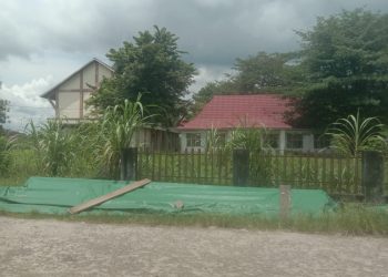 Waduh !!! Hamburkan Anggaran, Kantor Camat Tanjung Raja Terbengkalai