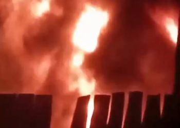 Kebakaran hebat Terjadi Lagi Kapolsek Keluang Tutup Mata