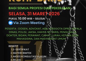 SAATNYA SEMUA PROFESI MEMAHAMI HUKUM PIDANA BARU