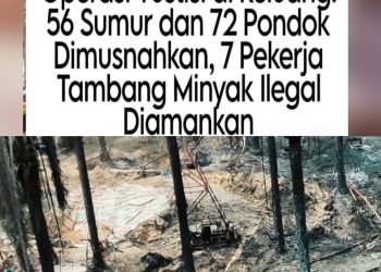 Polres Muba Diduga Tertibkan Sumur Minyak Ilegal Hanya Untuk Sempel Saja.,