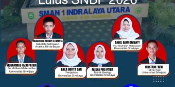 12, Dari 58 Peserta Calon Mahasiswa, Terbaik Yang Lulus Seleksi Jalur SNBP Alumni SMAN 1 Indralaya Utara.
