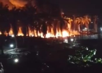 Kebakaran Sumur Minyak Ilegal di Keluang Kembali Terjadi Aparat Penegak Hukum Diam Membisu